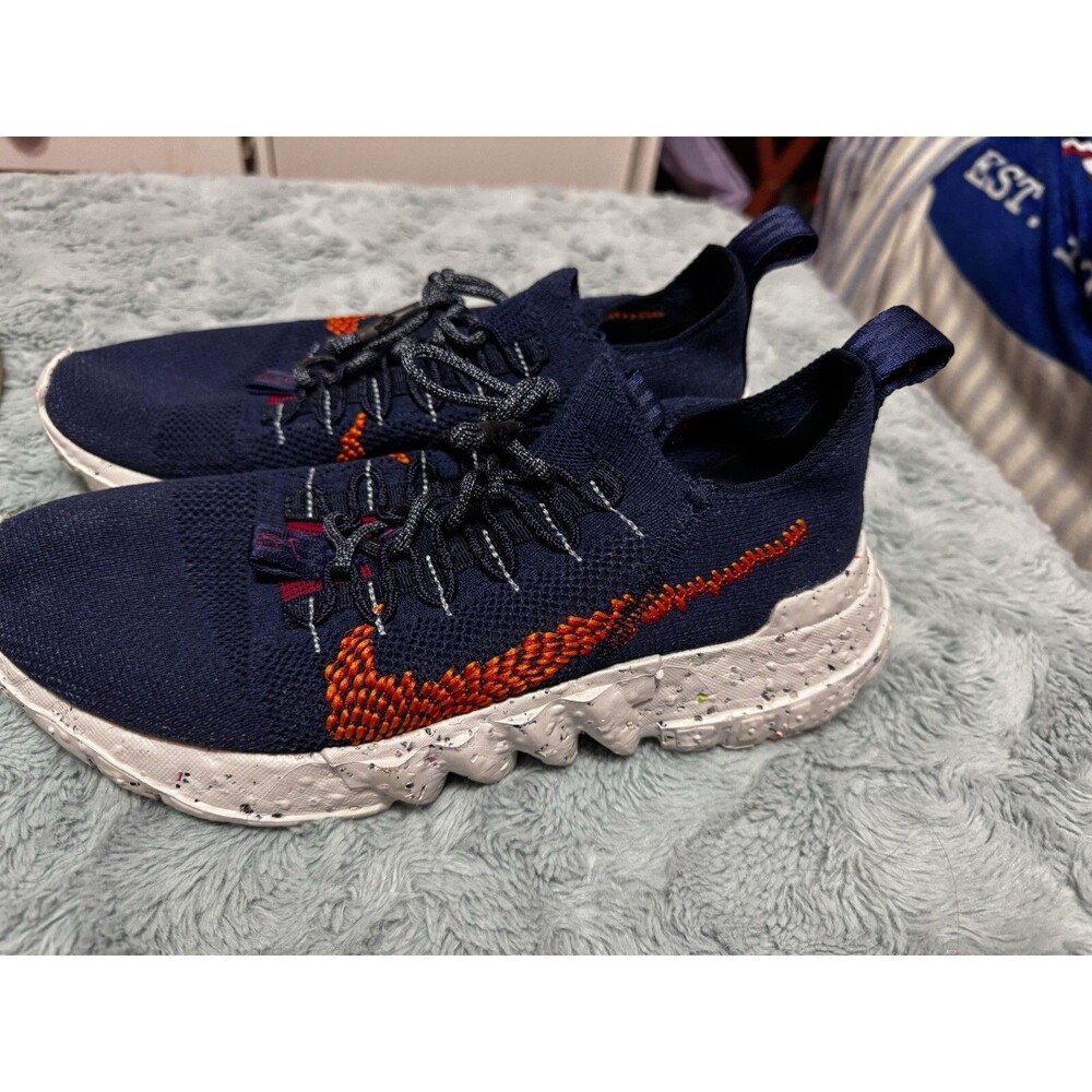 Size 8.5 - Nike Space Hippie 01 Midnight Navy Magma Orange